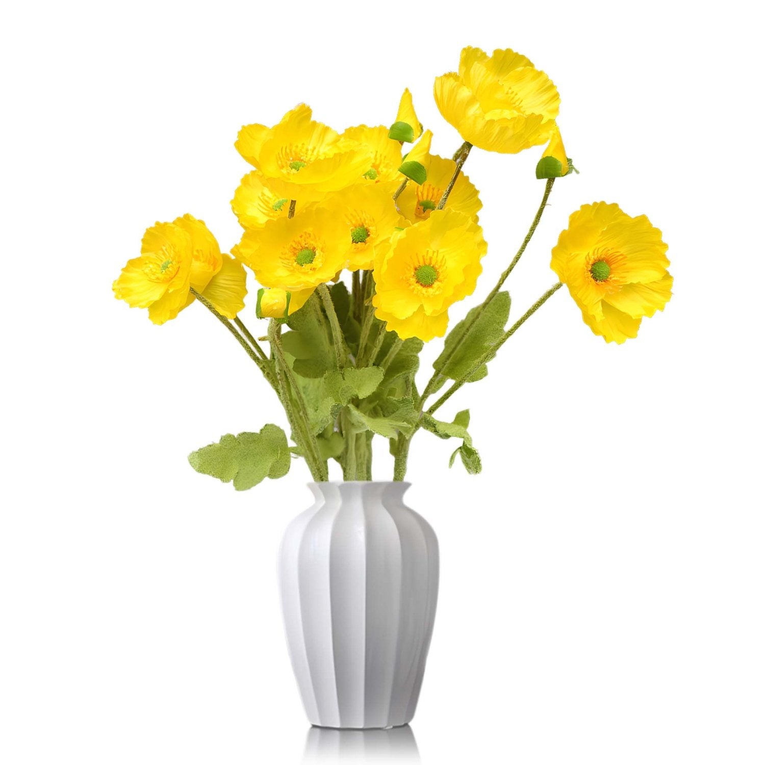 Artificial Poppy Flowers Silk Spray Poppies - VANRINA