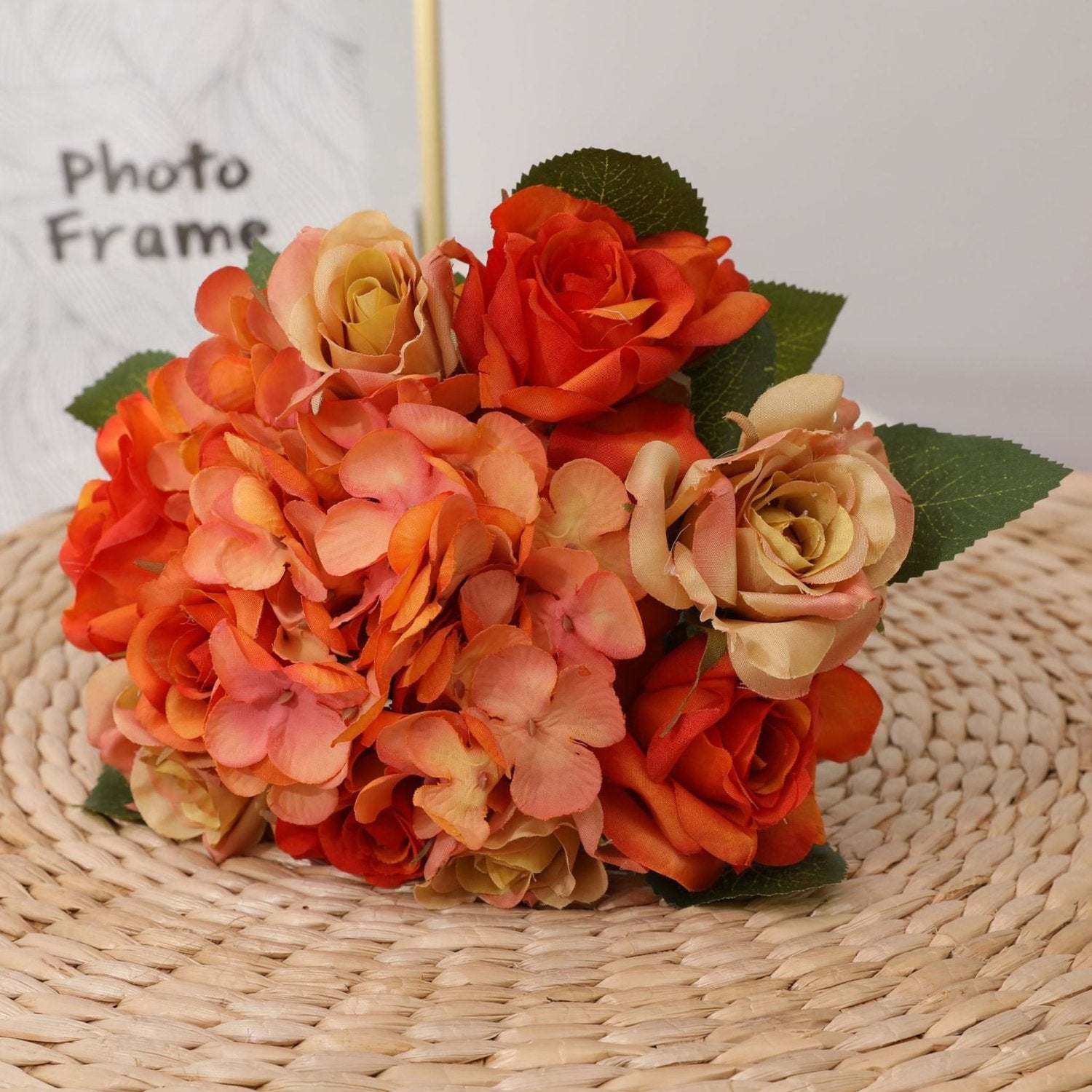 Artificial Silk Hydrangea Rose Mixed Bouquet - VANRINA