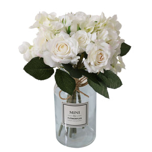 Artificial Silk Hydrangea Rose Mixed Bouquet - VANRINA