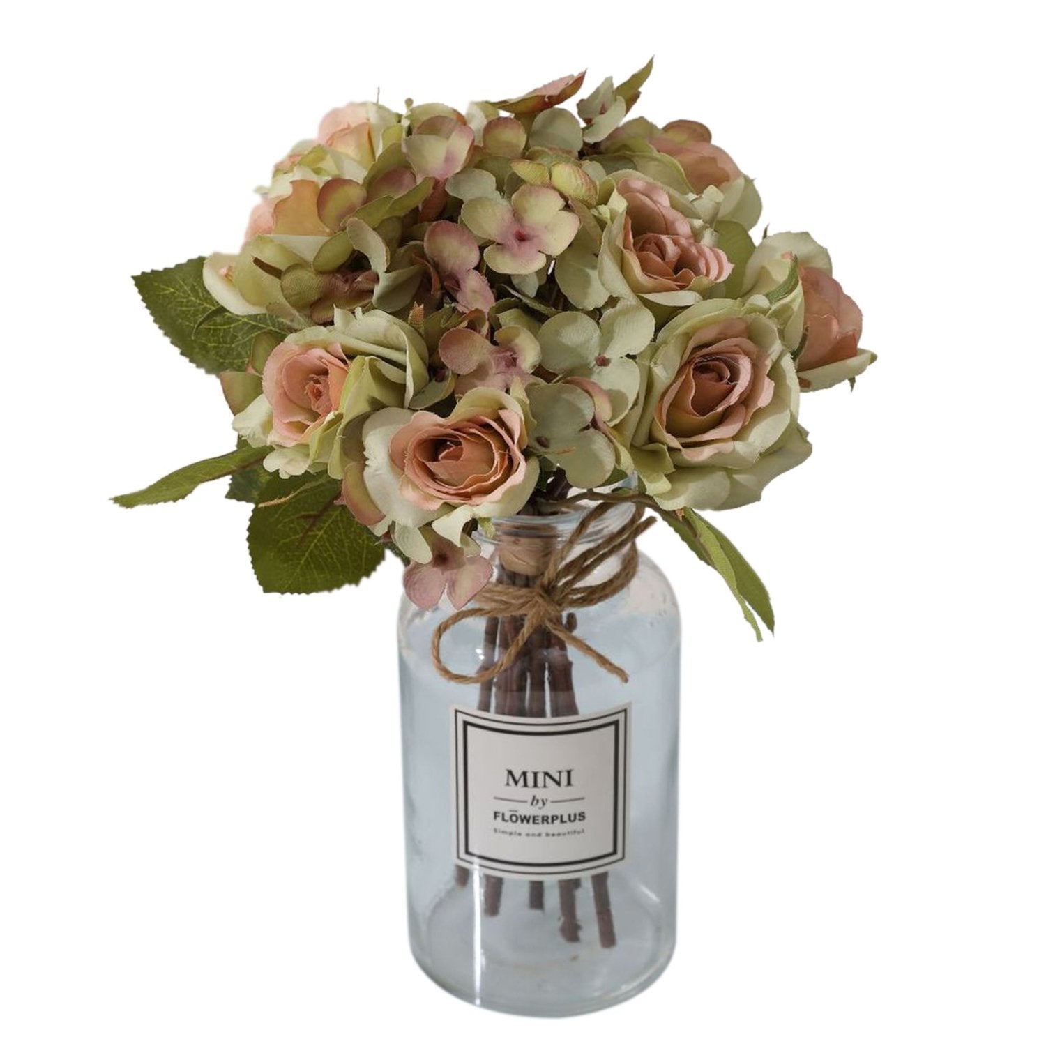 Artificial Silk Hydrangea Rose Mixed Bouquet - VANRINA