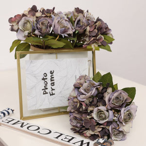 Artificial Silk Hydrangea Rose Mixed Bouquet - VANRINA