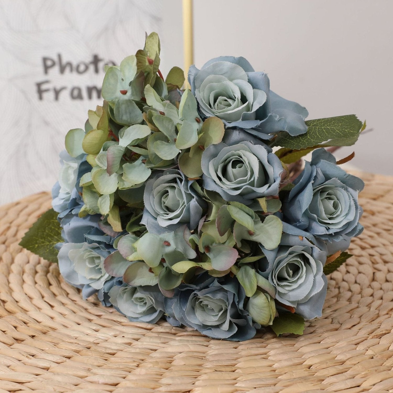 Artificial Silk Hydrangea Rose Mixed Bouquet - VANRINA