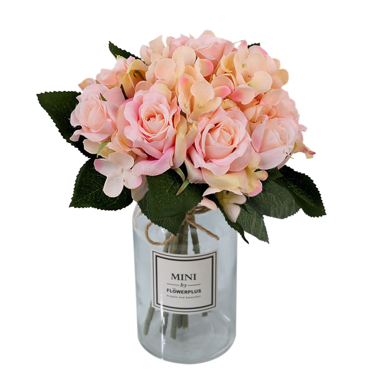 Artificial Silk Hydrangea Rose Mixed Bouquet - VANRINA