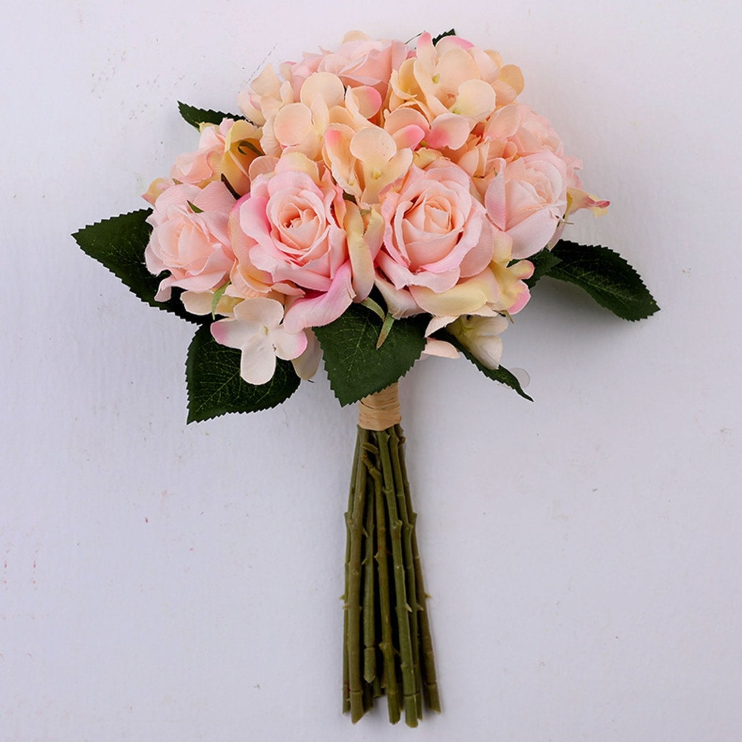 Artificial Silk Hydrangea Rose Mixed Bouquet - VANRINA