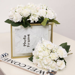Artificial Silk Hydrangea Rose Mixed Bouquet - VANRINA
