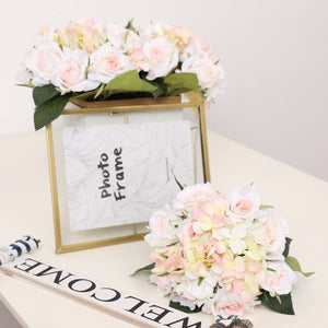 Artificial Silk Hydrangea Rose Mixed Bouquet - VANRINA