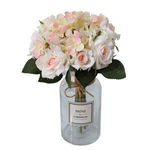 Artificial Silk Hydrangea Rose Mixed Bouquet - VANRINA
