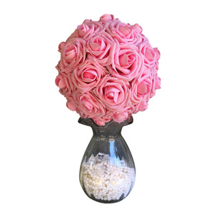 baby pink flower ball