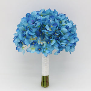 Blue Hydrangea Bridal Bouquet Wedding Bouquet - VANRINA