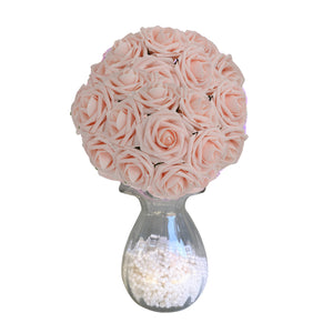 blush flower ball