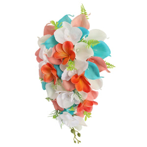Bridal Cascading Bouquet Beach Wedding Flowers - VANRINA