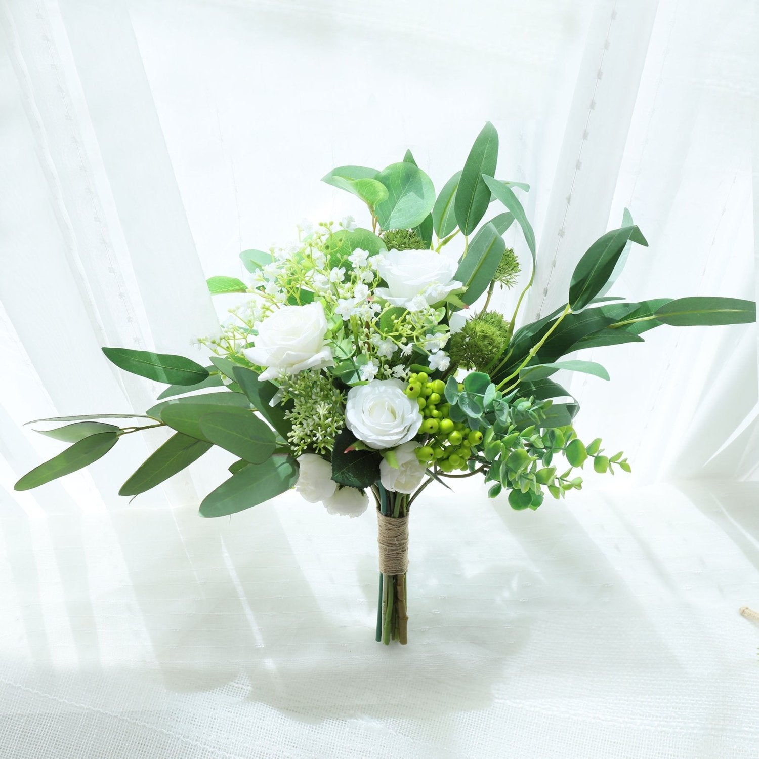 Bridal Wedding Bouquet Rustic Wedding Flower Decor - VANRINA