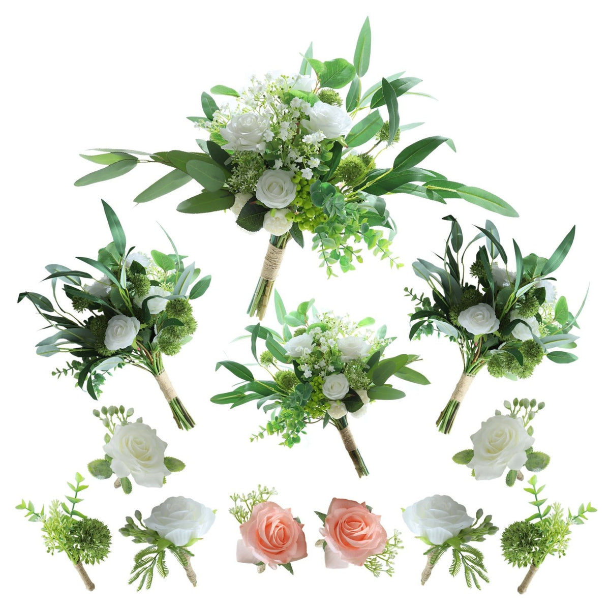 Bridal Wedding Bouquet Rustic Wedding Flower Decor - VANRINA