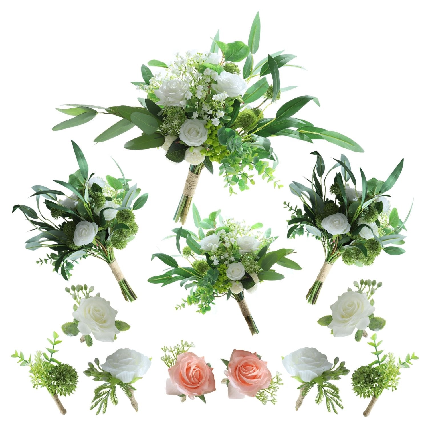 Bridal Wedding Bouquet Rustic Wedding Flower Decor - VANRINA