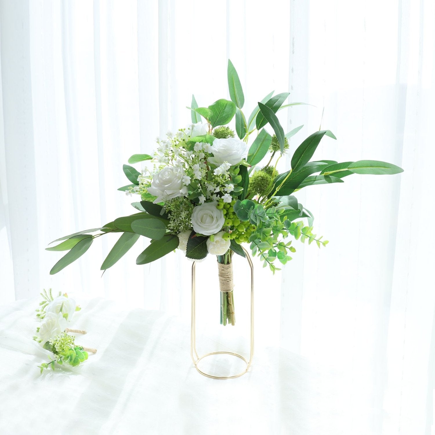 Bridal Wedding Bouquet Rustic Wedding Flower Decor - VANRINA