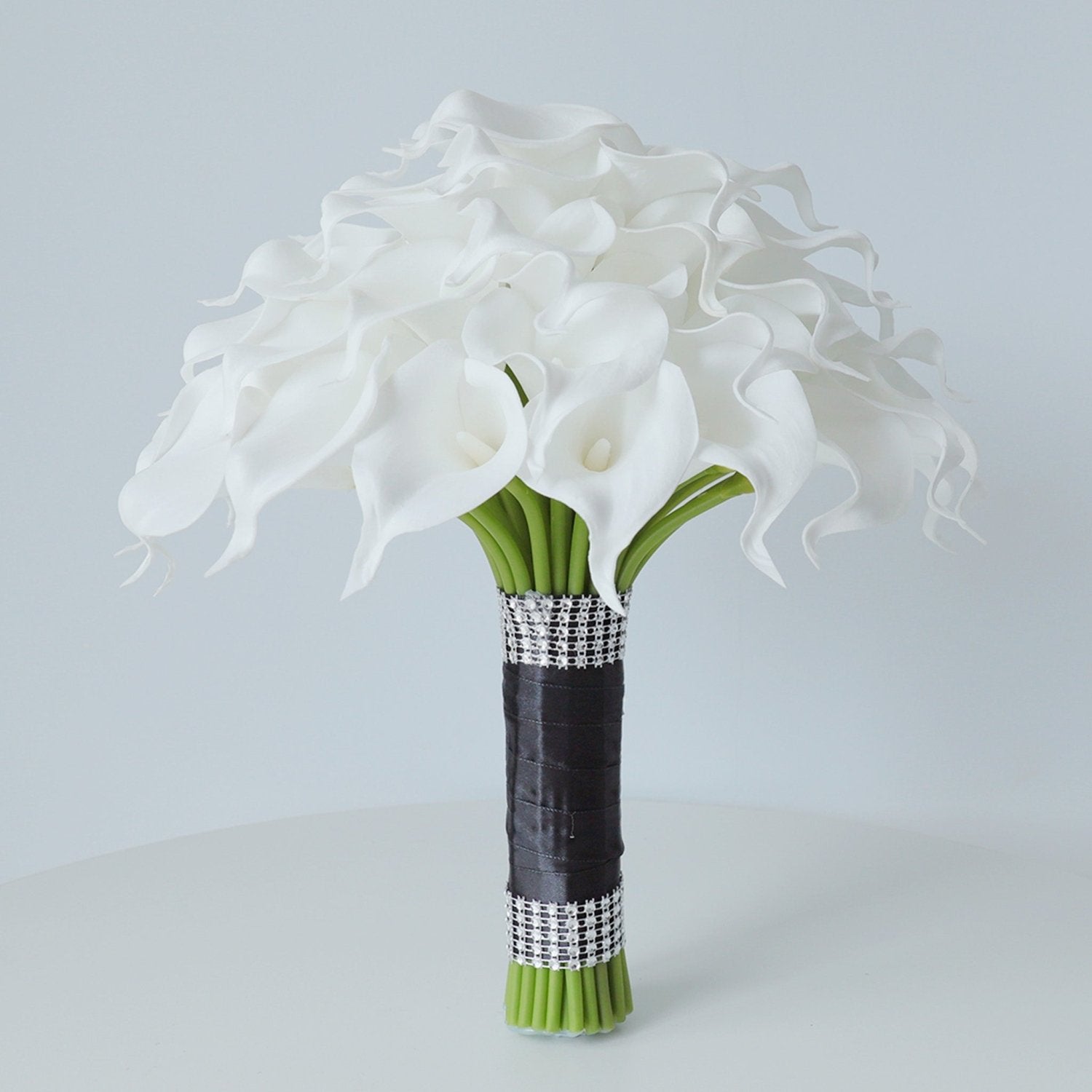 Bridal White Calla Lily Bouquet 10" - VANRINA