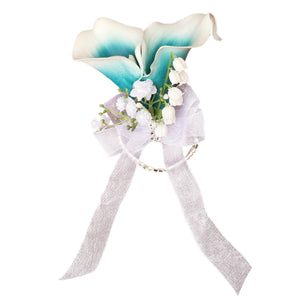 Calla Lily Bouquet Lily of the Valley for Bride Bridesmaids - VANRINA