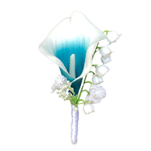 Calla Lily Bouquet Lily of the Valley for Bride Bridesmaids - VANRINA