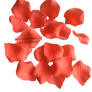 Coral Rose Petels Confetti for Wedding Aisle Runner - VANRINA
