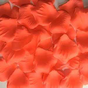Coral Rose Petels Confetti for Wedding Aisle Runner - VANRINA