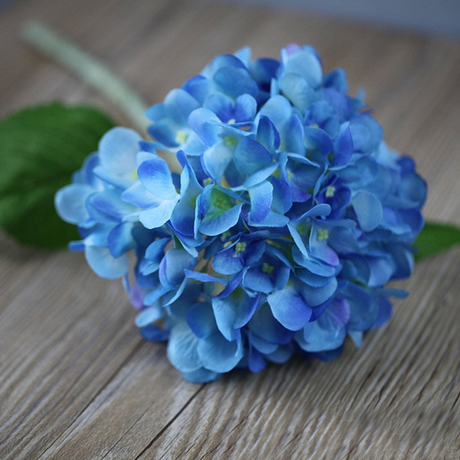 Dark Blue Hydrangea Wedding Flowers Silk Hydrangea - VANRINA