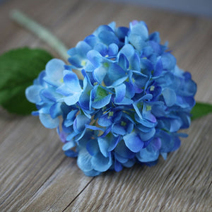 Dark Blue Hydrangea Wedding Flowers Silk Hydrangea - VANRINA