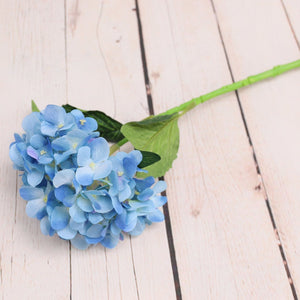 Dark Blue Hydrangea Wedding Flowers Silk Hydrangea - VANRINA