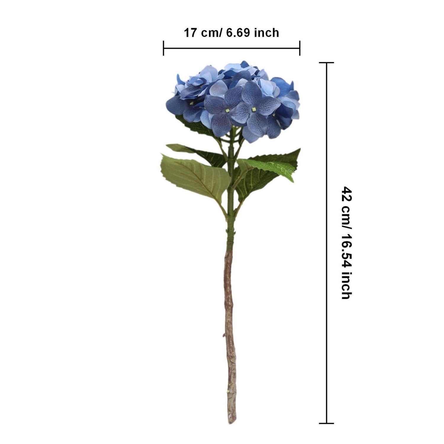 Dark Blue Wedding Flowers Real Touch Hydrangea - VANRINA