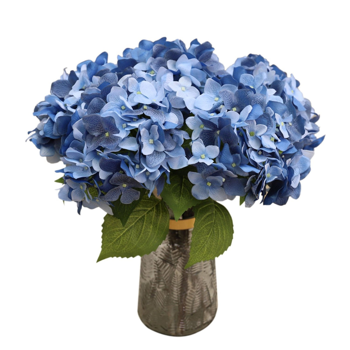 Dark Blue Wedding Flowers Real Touch Hydrangea - VANRINA