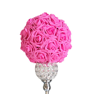 dark pink flower ball