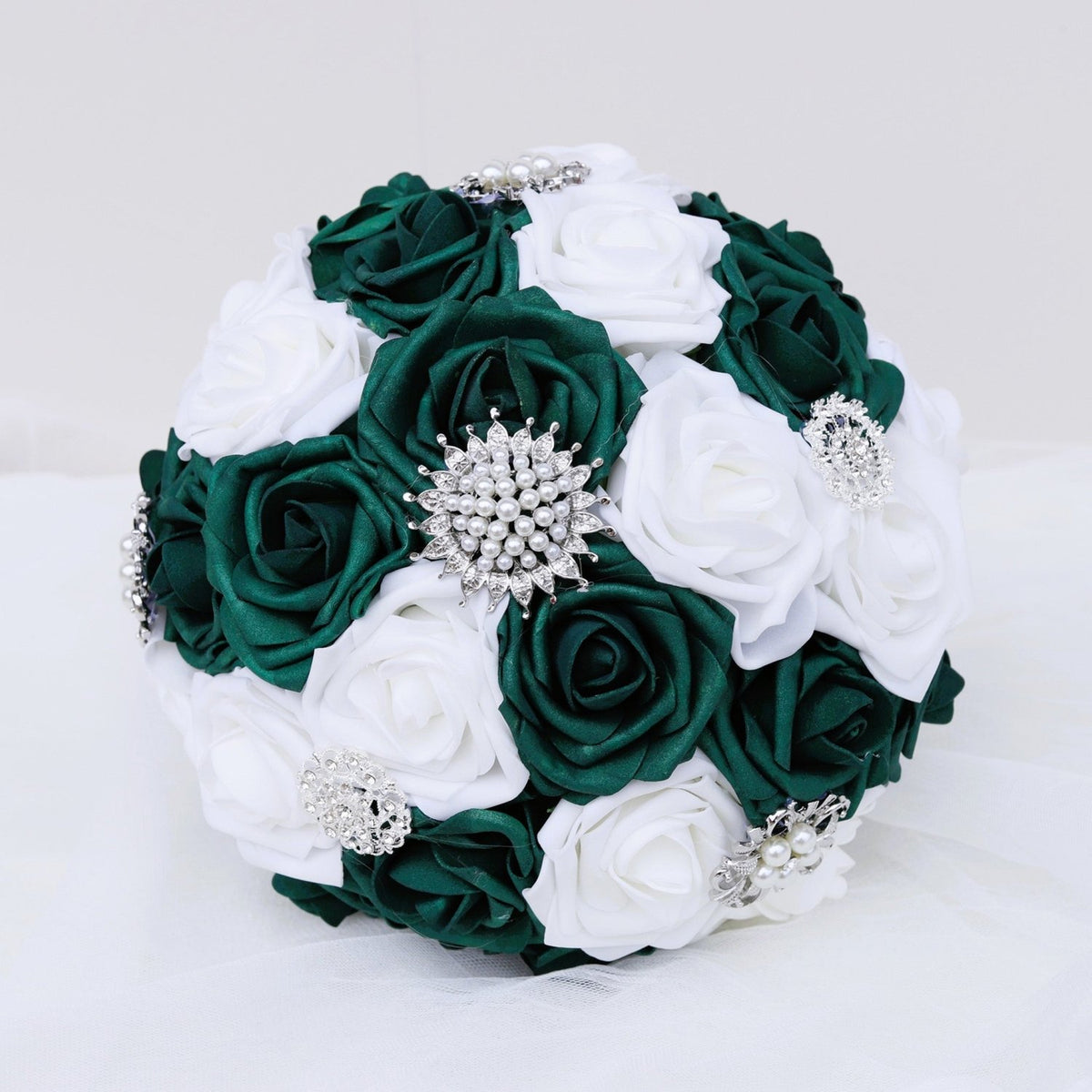 Emerald Green Wedding Bouquet Package - VANRINA