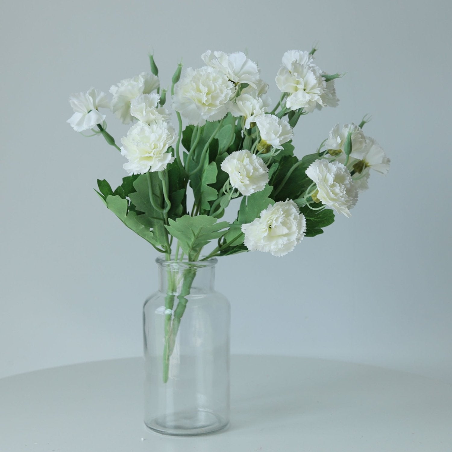 Fake Carnation Spray Silk Flowers Carnation Bush - VANRINA