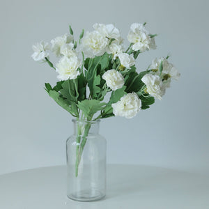 Fake Carnation Spray Silk Flowers Carnation Bush - VANRINA