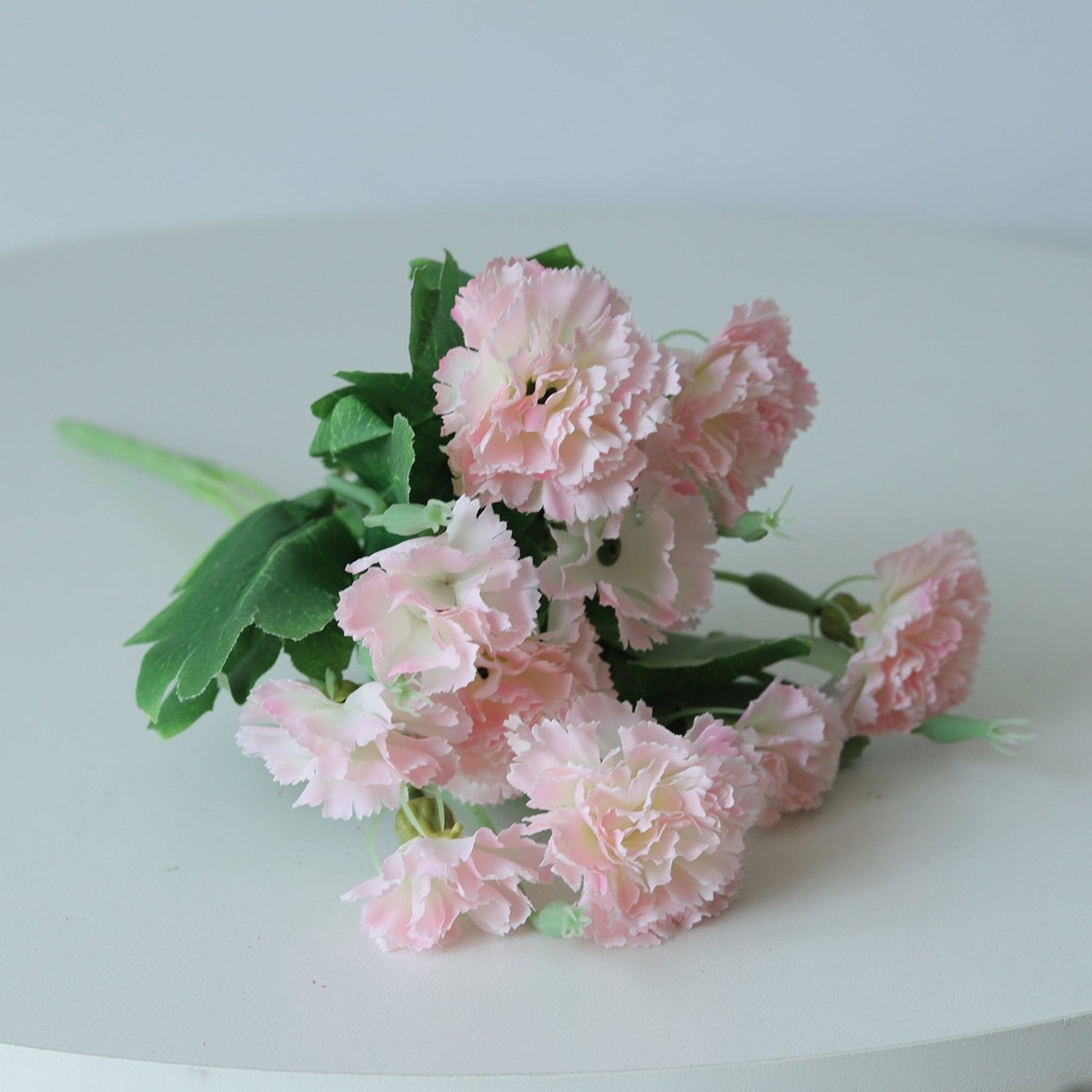 Fake Carnation Spray Silk Flowers Carnation Bush - VANRINA