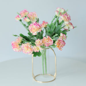 Fake Carnation Spray Silk Flowers Carnation Bush - VANRINA