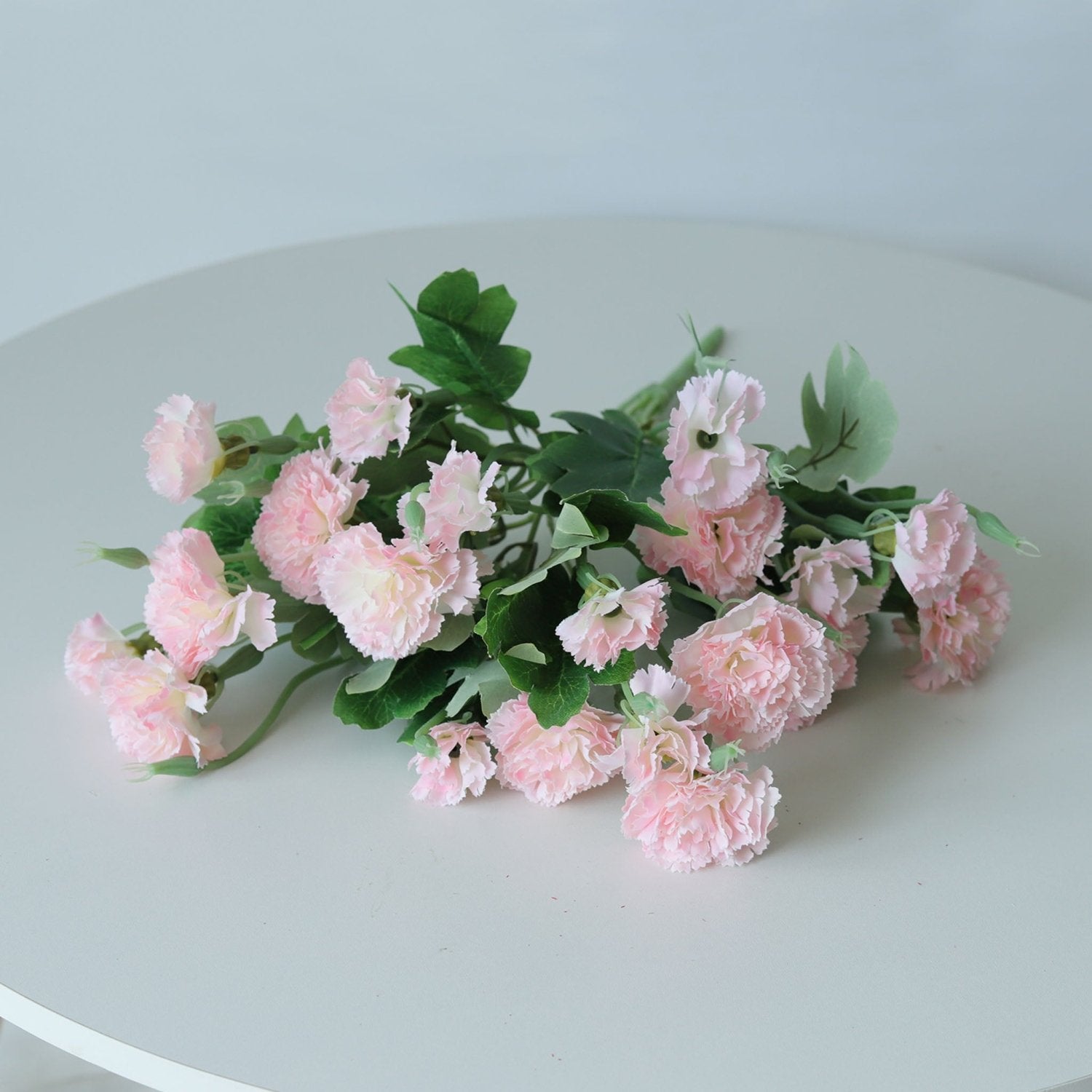 Fake Carnation Spray Silk Flowers Carnation Bush - VANRINA