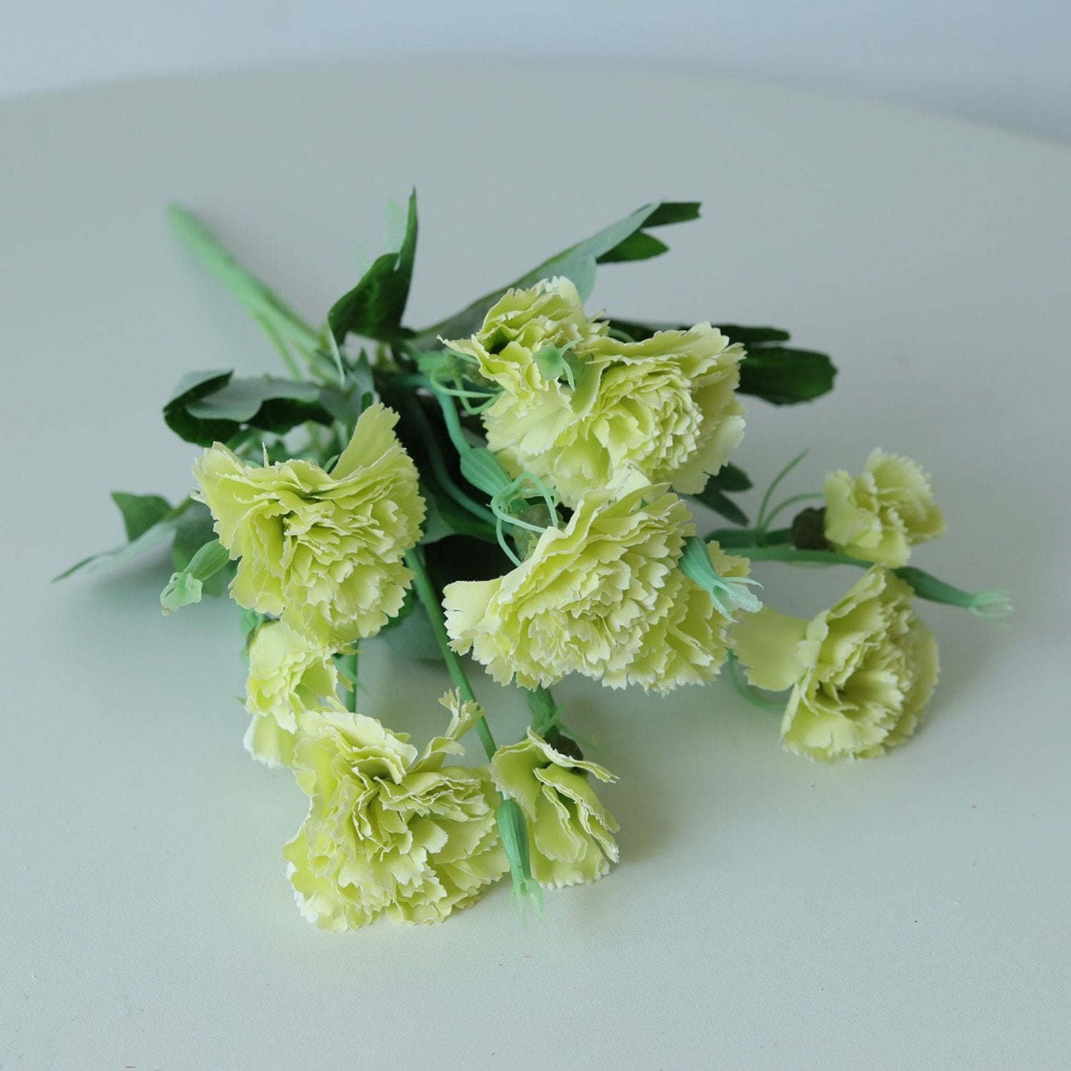 Fake Carnation Spray Silk Flowers Carnation Bush - VANRINA