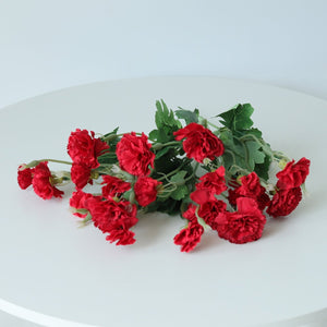 Fake Carnation Spray Silk Flowers Carnation Bush - VANRINA