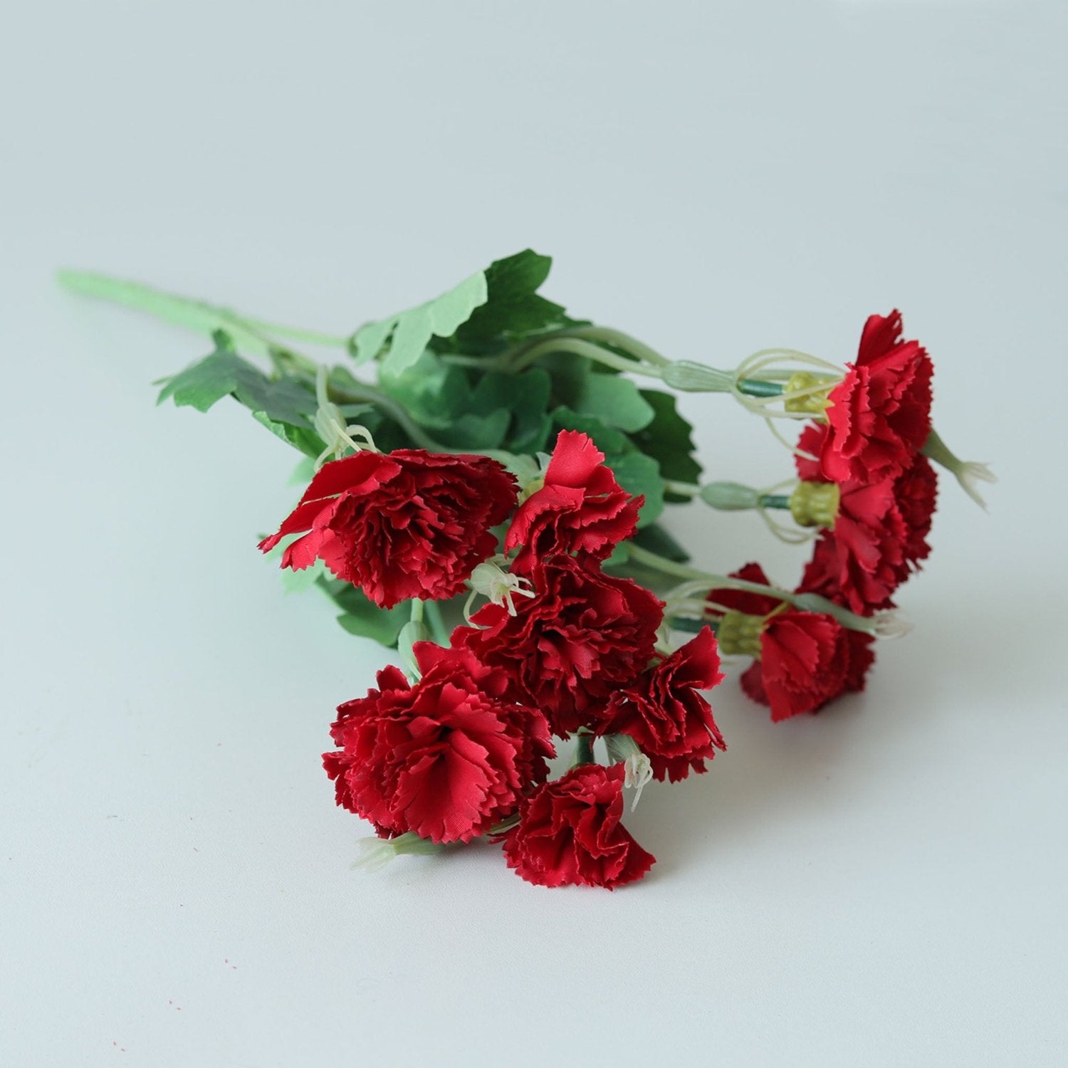 Fake Carnation Spray Silk Flowers Carnation Bush - VANRINA