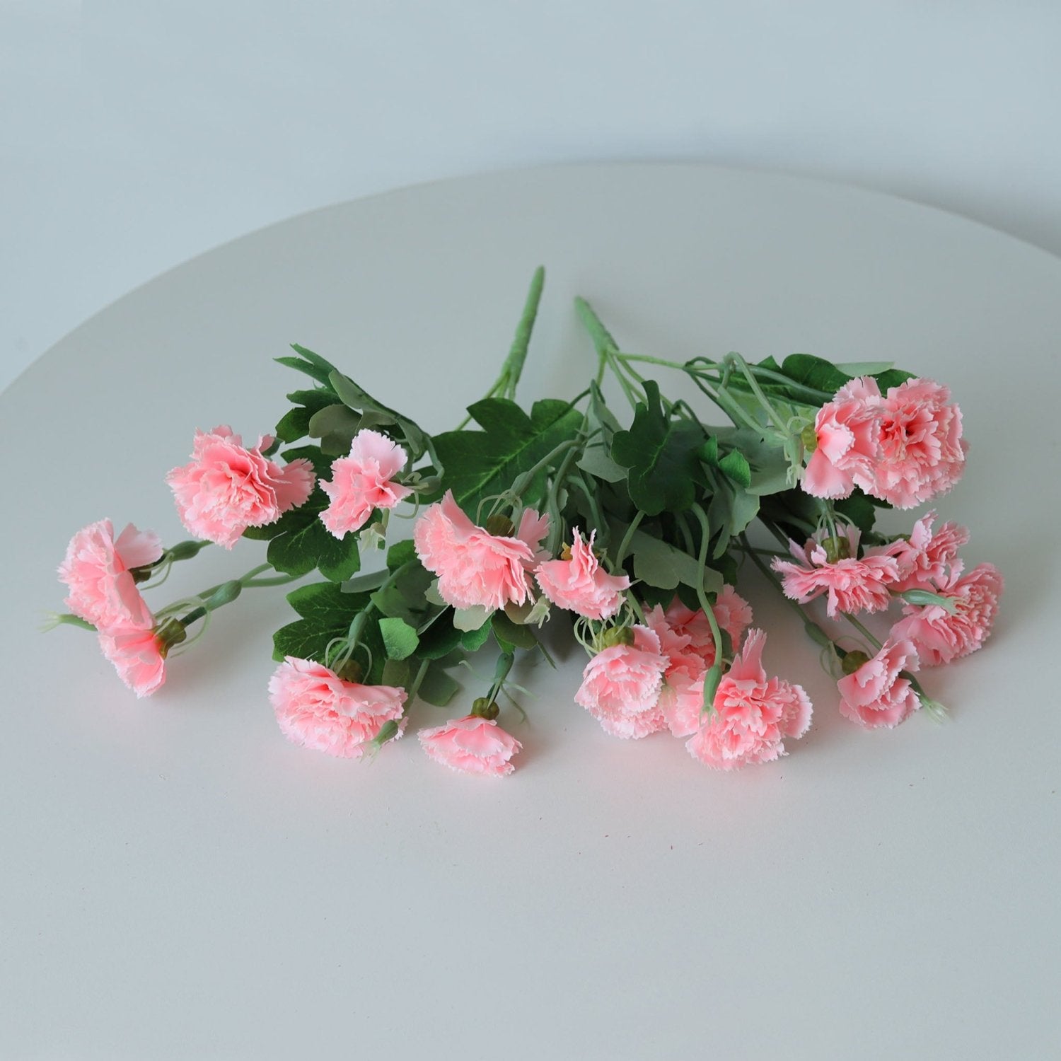 Fake Carnation Spray Silk Flowers Carnation Bush - VANRINA