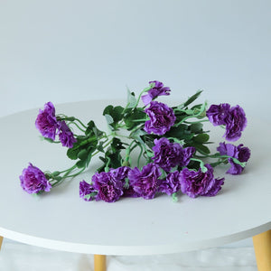 Fake Carnation Spray Silk Flowers Carnation Bush - VANRINA