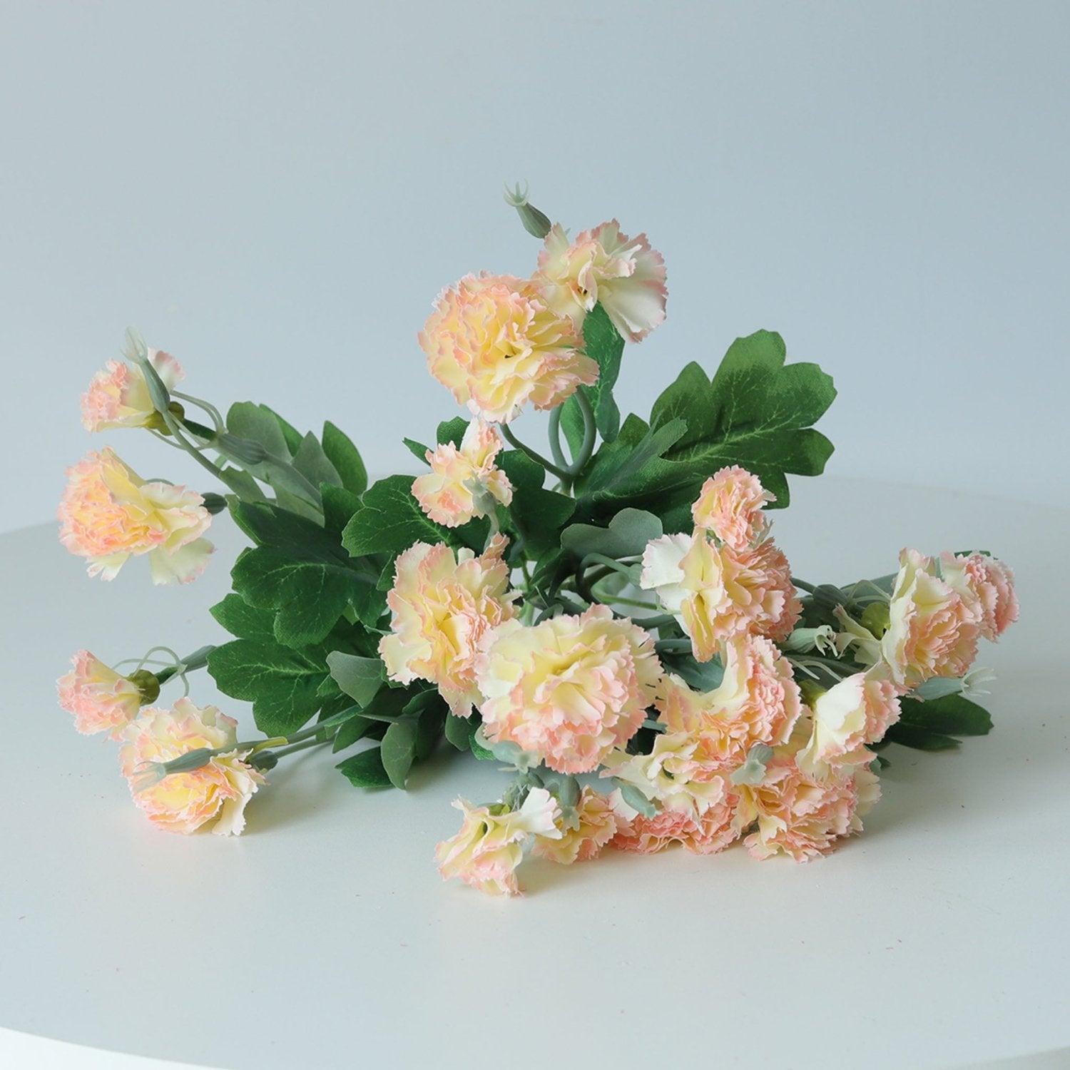Fake Carnation Spray Silk Flowers Carnation Bush - VANRINA