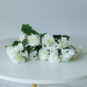 Fake Carnation Spray Silk Flowers Carnation Bush - VANRINA