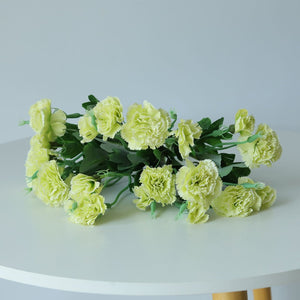 Fake Carnation Spray Silk Flowers Carnation Bush - VANRINA
