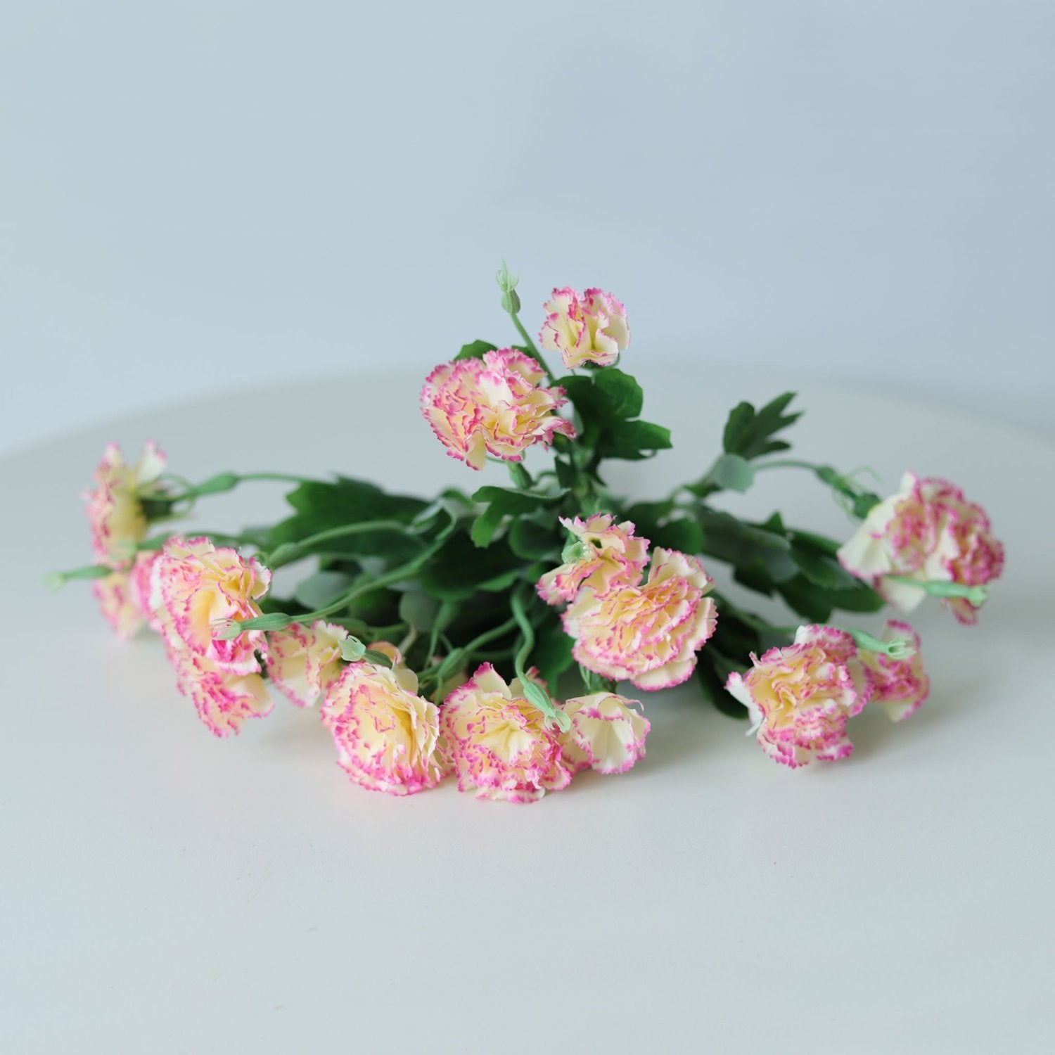Fake Carnation Spray Silk Flowers Carnation Bush - VANRINA