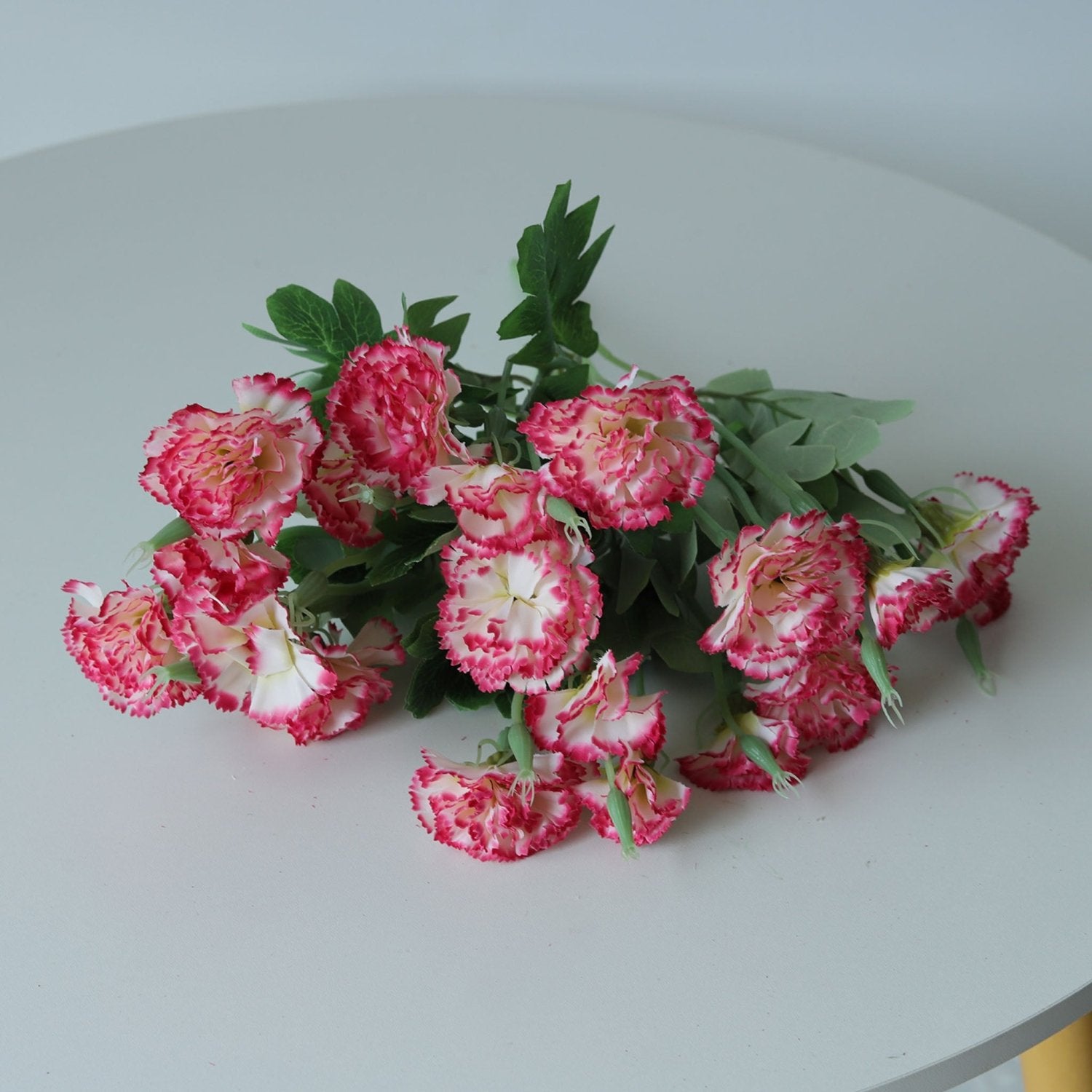 Fake Carnation Spray Silk Flowers Carnation Bush - VANRINA