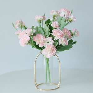Fake Carnation Spray Silk Flowers Carnation Bush - VANRINA