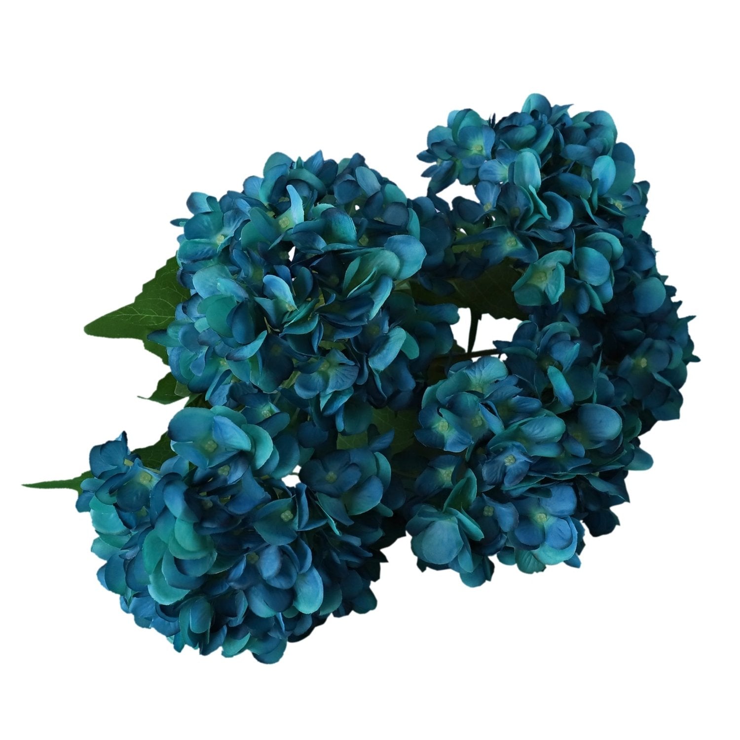 Fake Hydrangea Bush White Blue Teal Spa - VANRINA
