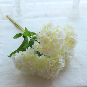 Fake Hydrangea Bush White Blue Teal Spa - VANRINA