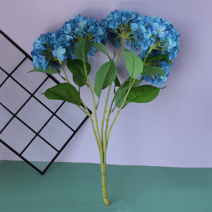 Fake Hydrangea Bush White Blue Teal Spa - VANRINA